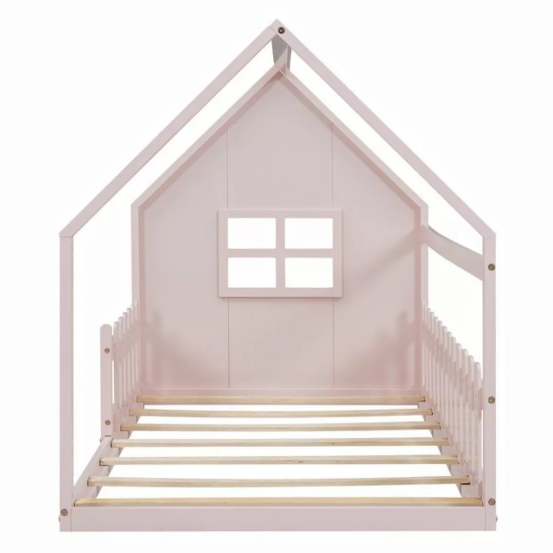 Gotagee Kinderbett Flachbett 90x200cm Kinderbett Hausleiste Hausbett modern günstig online kaufen