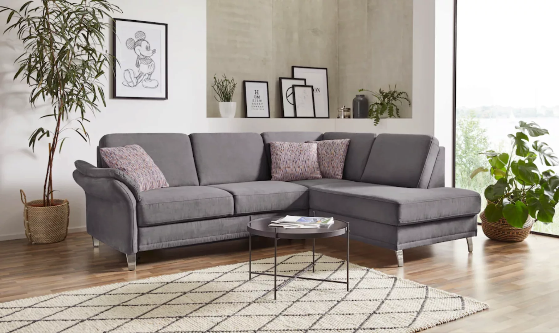 sit&more Ecksofa "Clio L-Form", wahlweise mit Bettfunktion und Bettkasten, günstig online kaufen