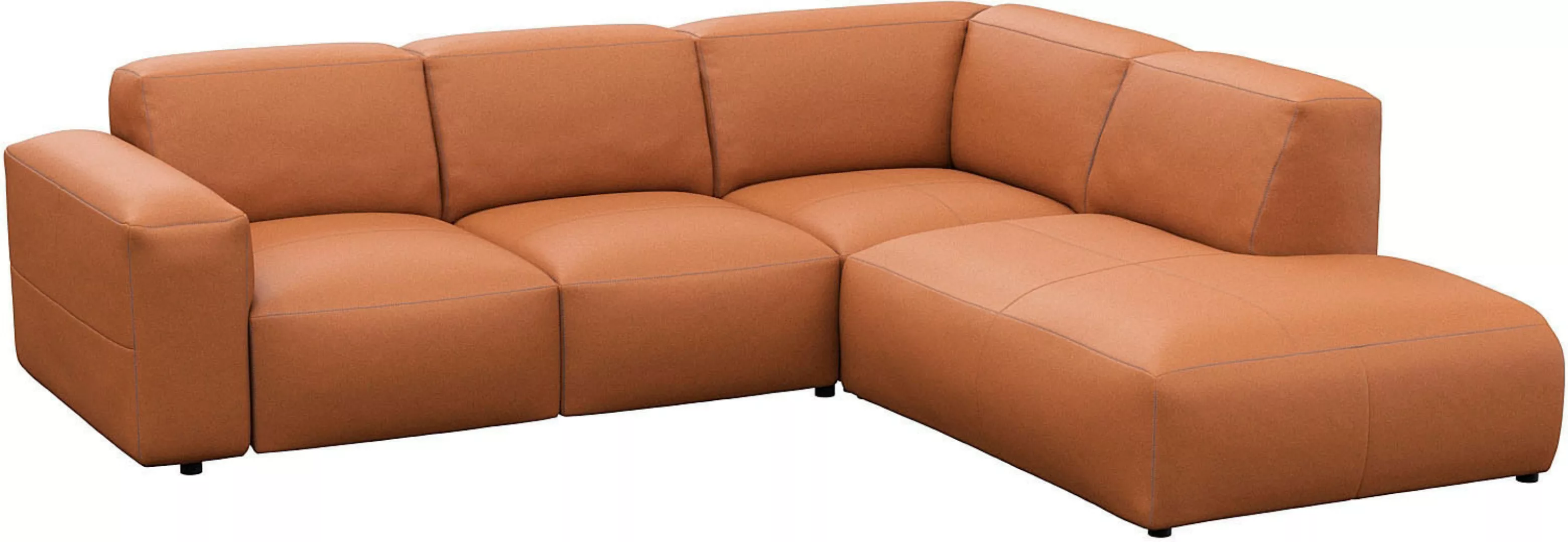 FLEXLUX Ecksofa "Lucera, super Sitzkomfort durch Kaltschaum im Sitz, L-Form günstig online kaufen