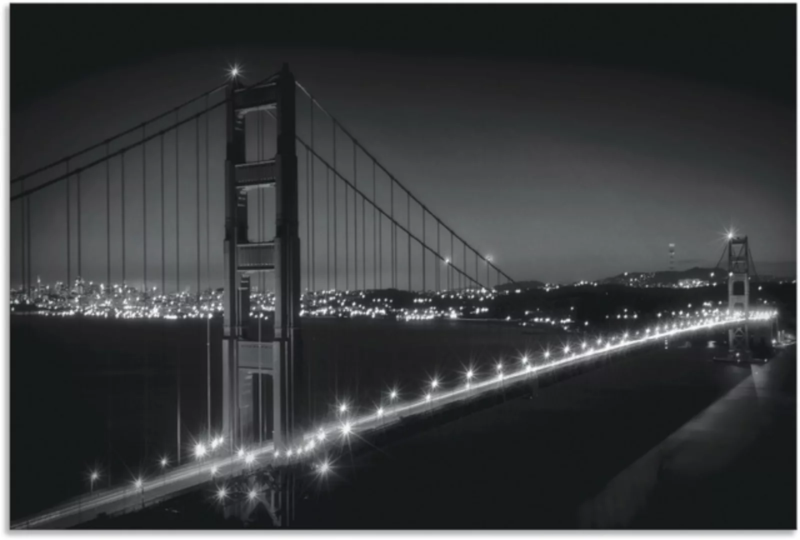 Artland Wandbild "Golden Gate Bridge am Abend", San Francisco, (1 St.), als günstig online kaufen