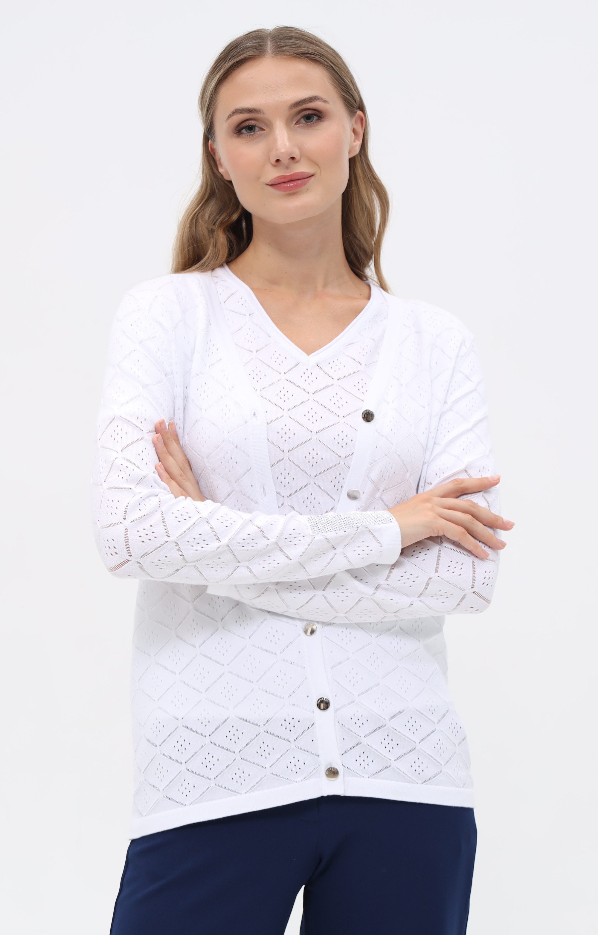 Passioni Cardigan mit Strukturmuster günstig online kaufen