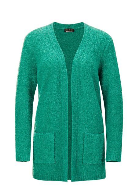 GOLDNER Strickjacke Legere Strickjacke aus angenehmen Bouclégarn günstig online kaufen