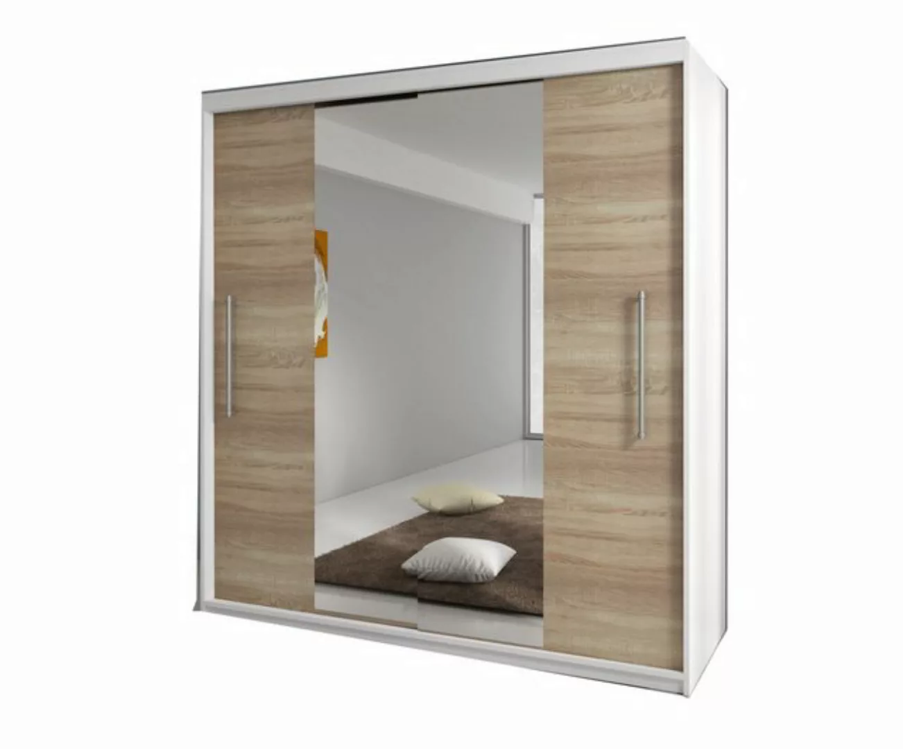 MOEBLO Kleiderschrank NICO mit spiegel (Wohnzimmer Schiebetüren Schrank Mod günstig online kaufen