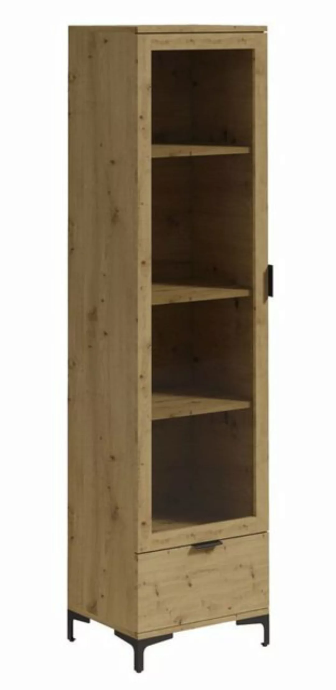 Feldmann-Wohnen Vitrine Lenea B/T/H: 50 cm / 40 cm / 195 cm günstig online kaufen