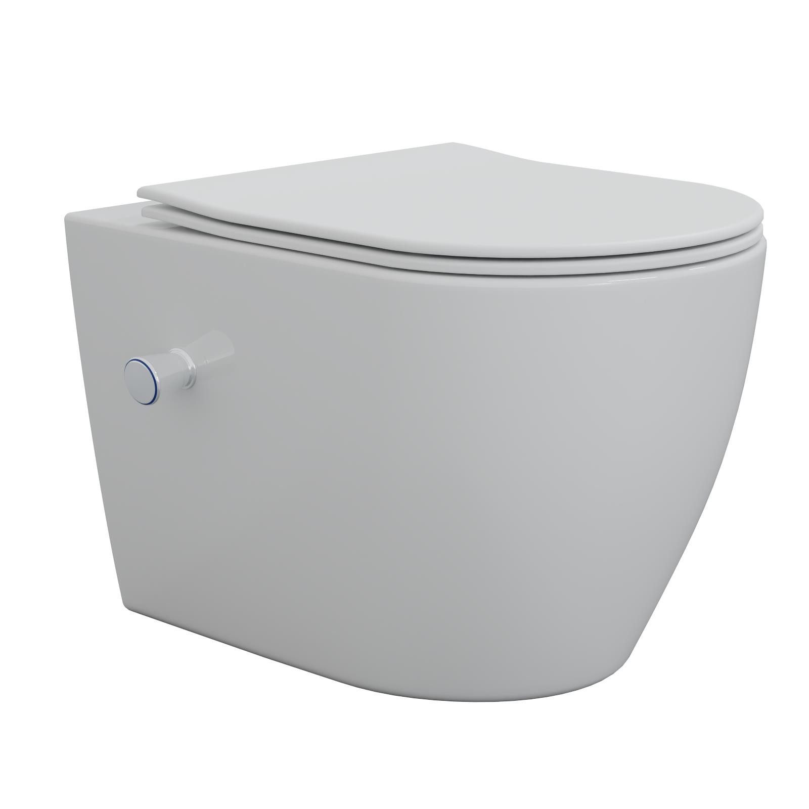 HAGO WC-Sitz HAGO24 Spülrandloses Hänge-WC Keramik günstig online kaufen