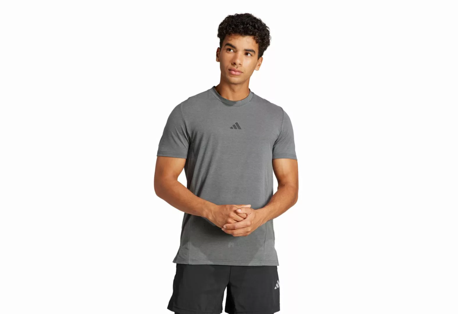 adidas Sportswear T-Shirt DESIGNED FOR TRAINING Herren Workout T-Shirt grau günstig online kaufen