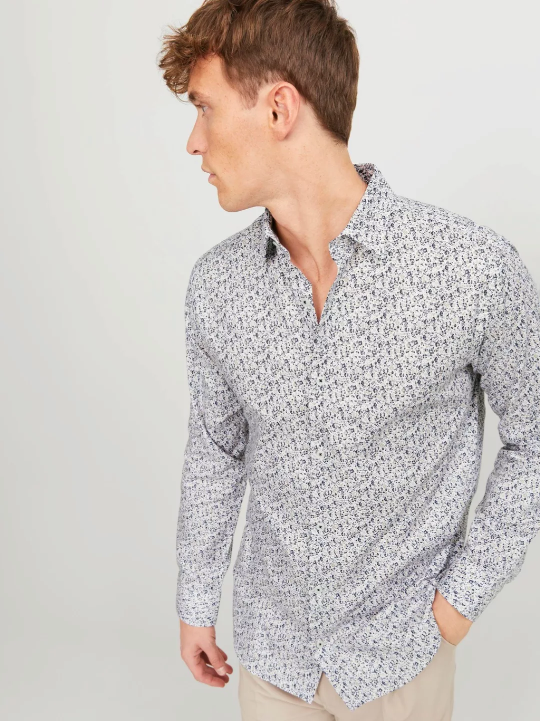 Jack & Jones Langarmhemd "JPRBLANORDIC PRINT SHIRT L/S SN" günstig online kaufen