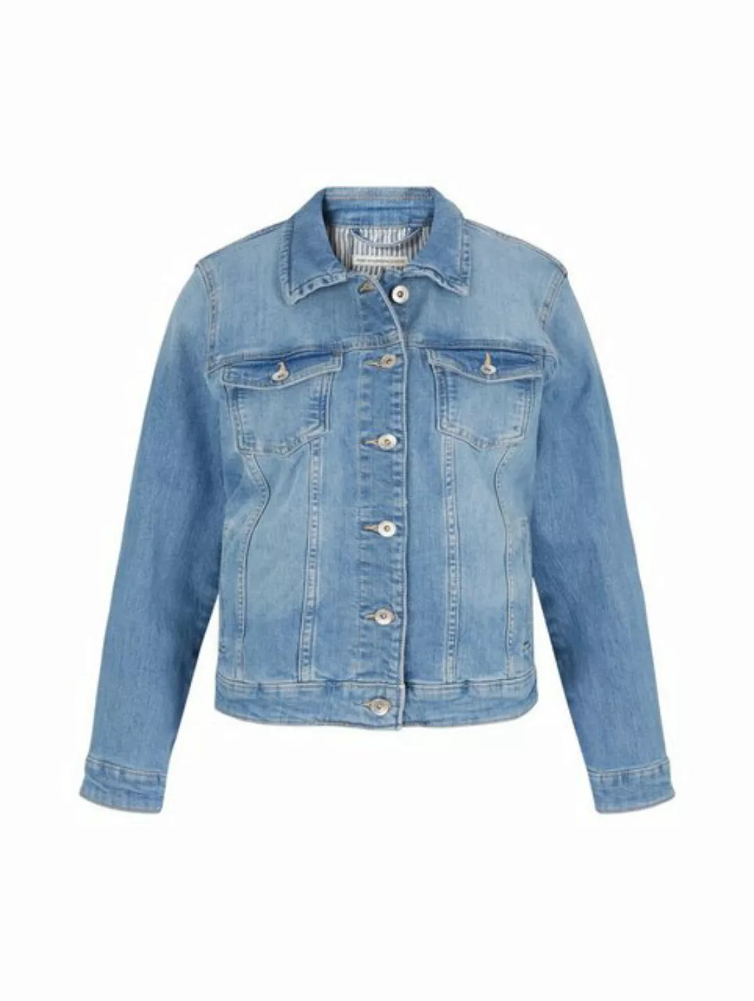 TOM TAILOR Outdoorjacke authentic denim jacket, Light Stone Blue Denim günstig online kaufen
