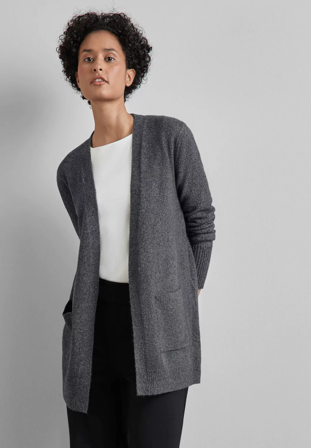 STREET ONE Cardigan, mit Materialmix günstig online kaufen