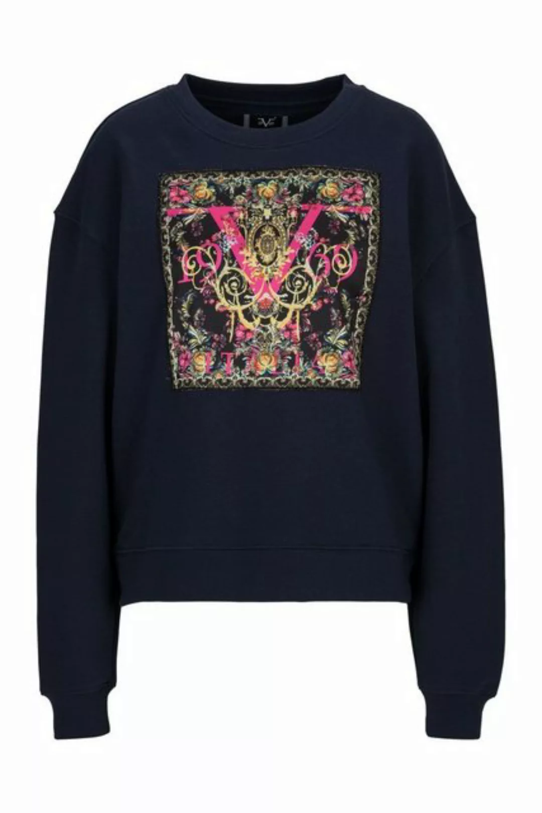 19V69 Italia by Versace Sweatshirt SABA Damen Rundhalspullover mit Barock-P günstig online kaufen