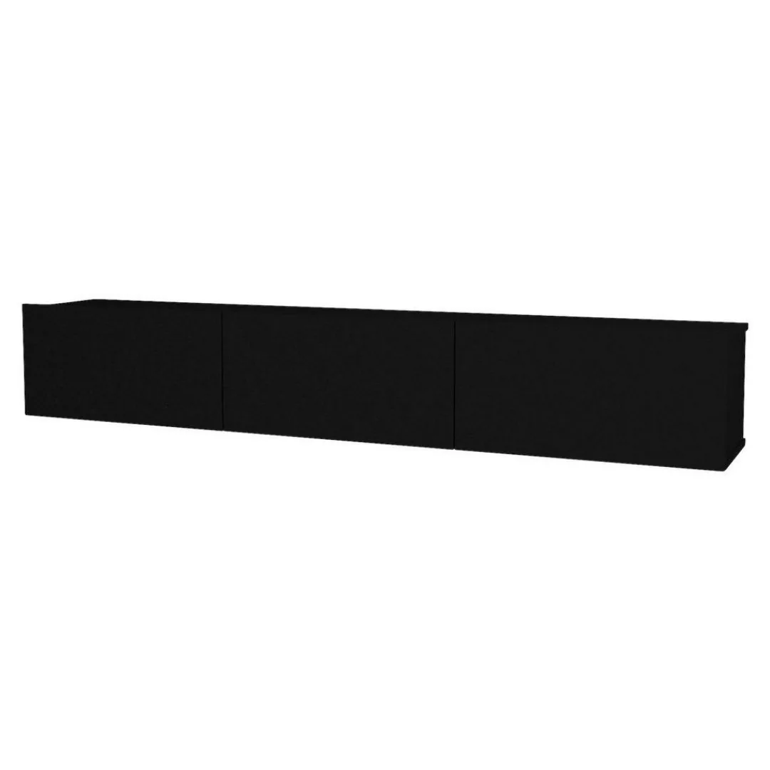 TV-Lowboard Damla schwarz B/H/T: ca. 180x29,5x29,5 cm günstig online kaufen