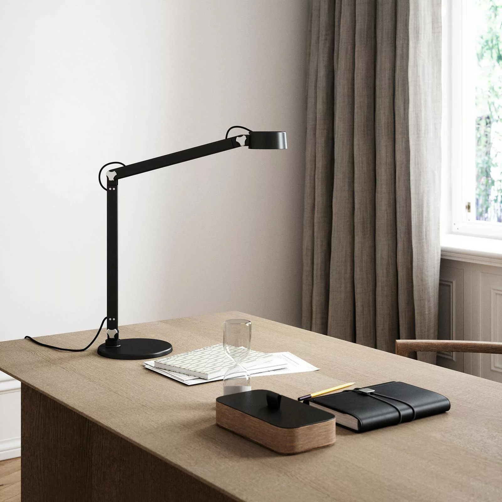 LED-Tischleuchte Nobu, grau günstig online kaufen