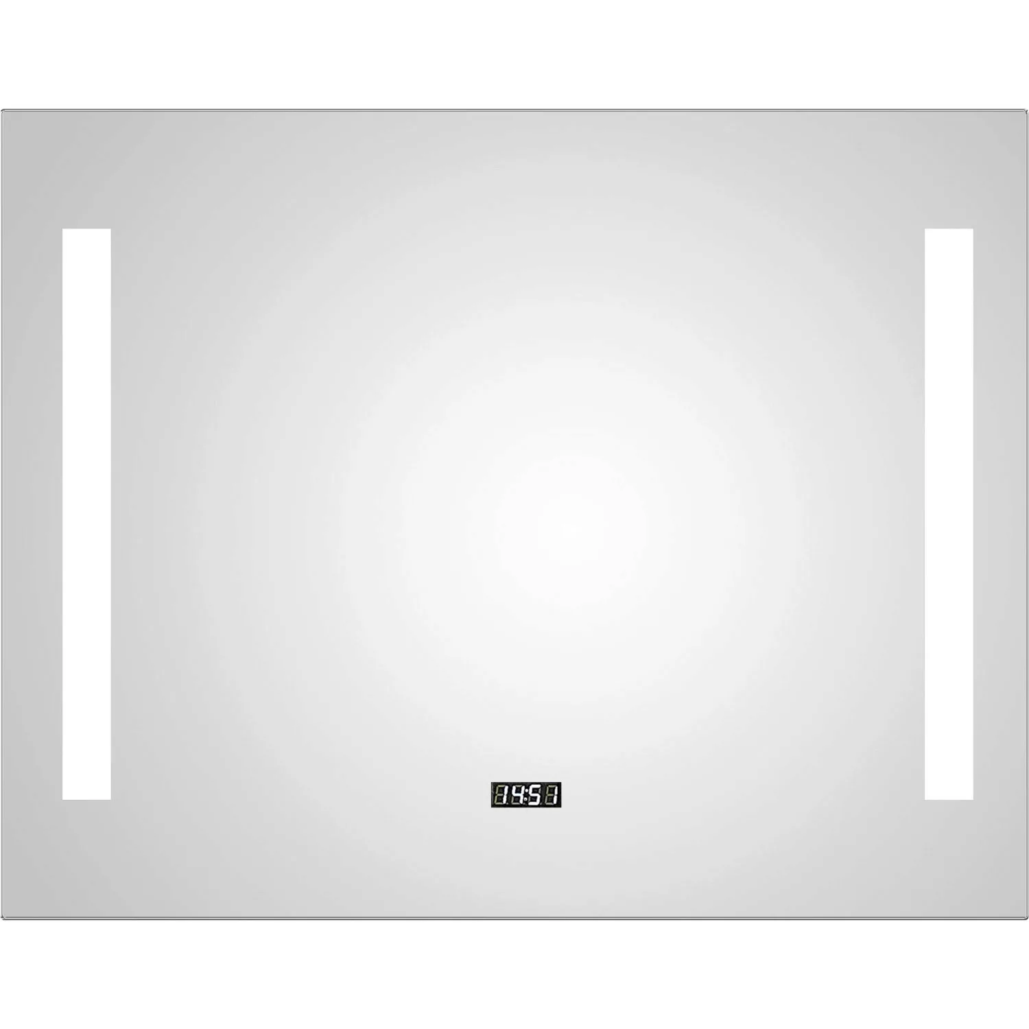 DSK Design LED-Lichtspiegel Silver Time 80 cm x 60 cm günstig online kaufen