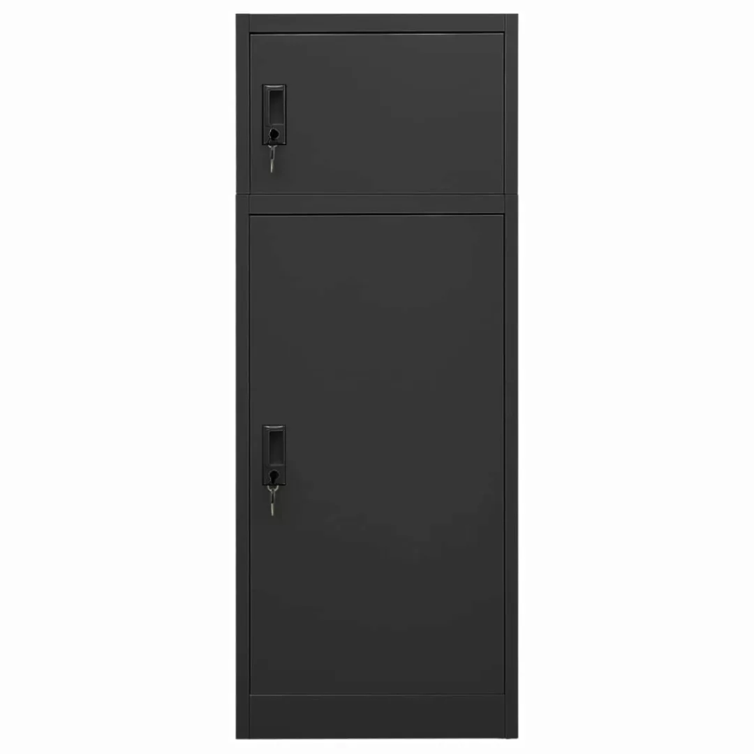 vidaXL Aktenschrank Sattelschrank Anthrazit 53x53x140 cm Stahl günstig online kaufen