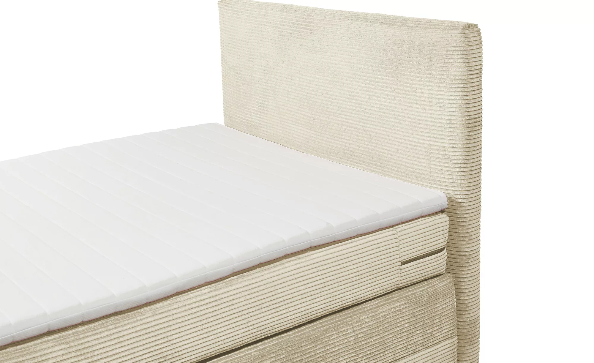 Boxspringbett  Lumb ¦ creme ¦ Maße (cm): B: 121 H: 107 T: 209.0 Betten > Ei günstig online kaufen