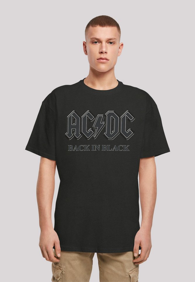 F4NT4STIC T-Shirt ACDC Rock Band Shirt Back in Black Print günstig online kaufen