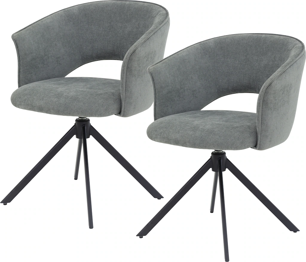 TOM TAILOR HOME Armlehnstuhl "CURVY ARMCHAIR", (Set), 2 St., Chenille, mit günstig online kaufen