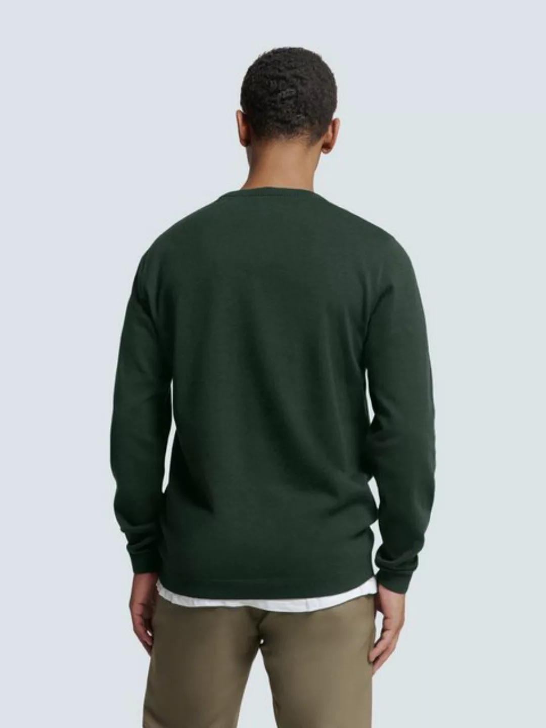 NO EXCESS Strickpullover Pullover Crewneck 2 Coloured Melange günstig online kaufen