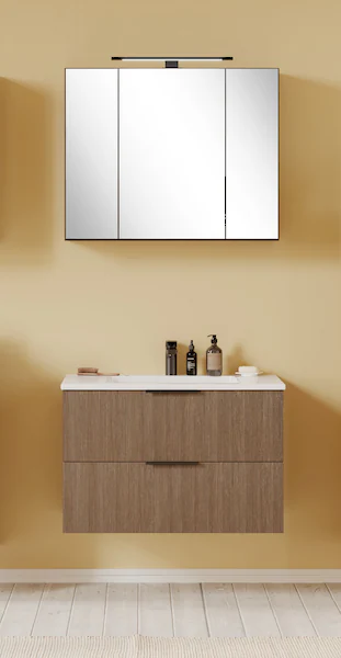 welltime Badmöbel-Set "Welltime, York Waschtisch-Set 80 cm, weißes oder sch günstig online kaufen