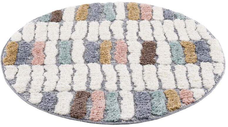 Carpet City Hochflor-Teppich »Focus 3032«, rund, 20 mm Höhe, Boho-Teppich, günstig online kaufen