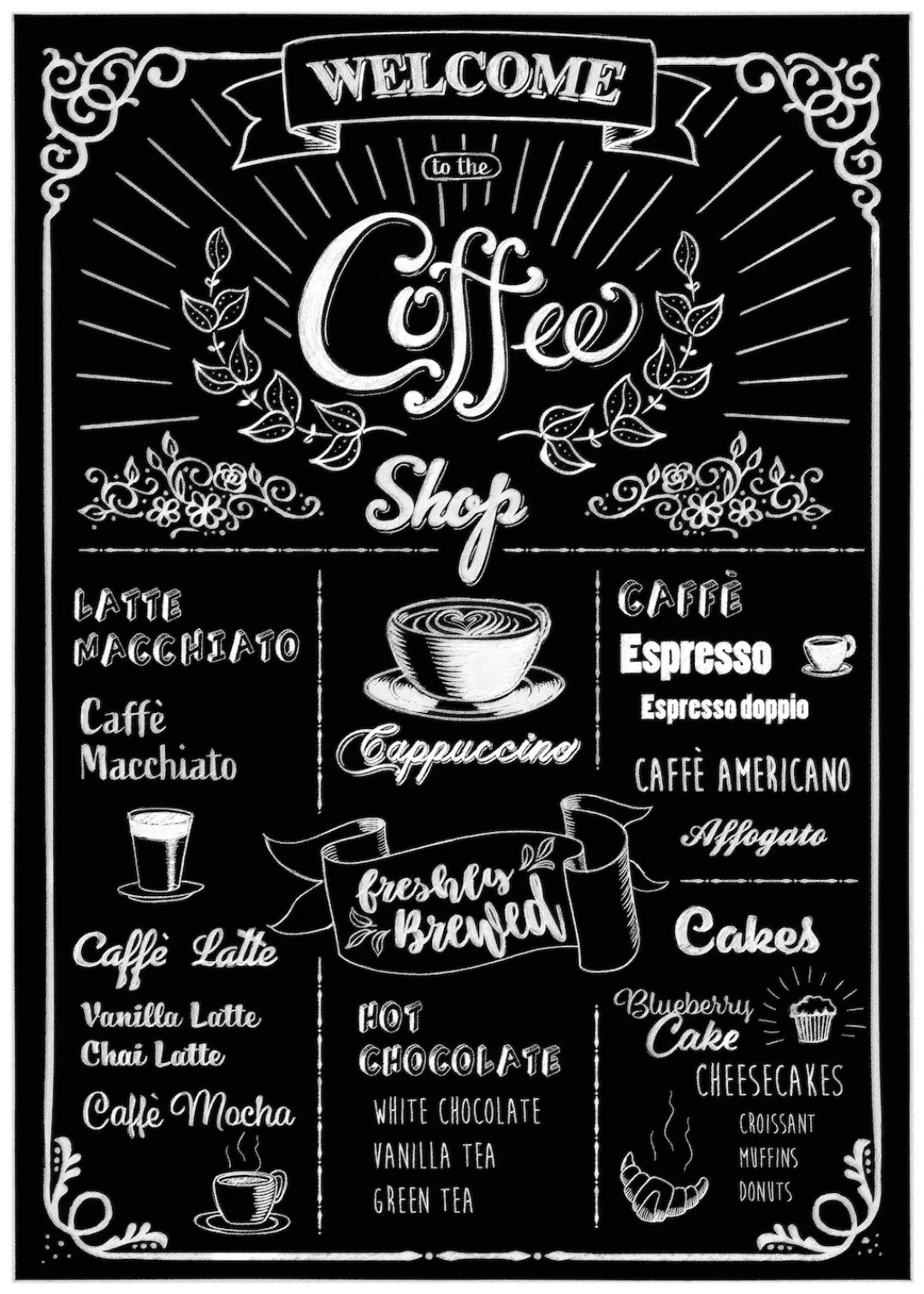 Komar Wandtattoo "Coffeeshop", (1 St.) günstig online kaufen