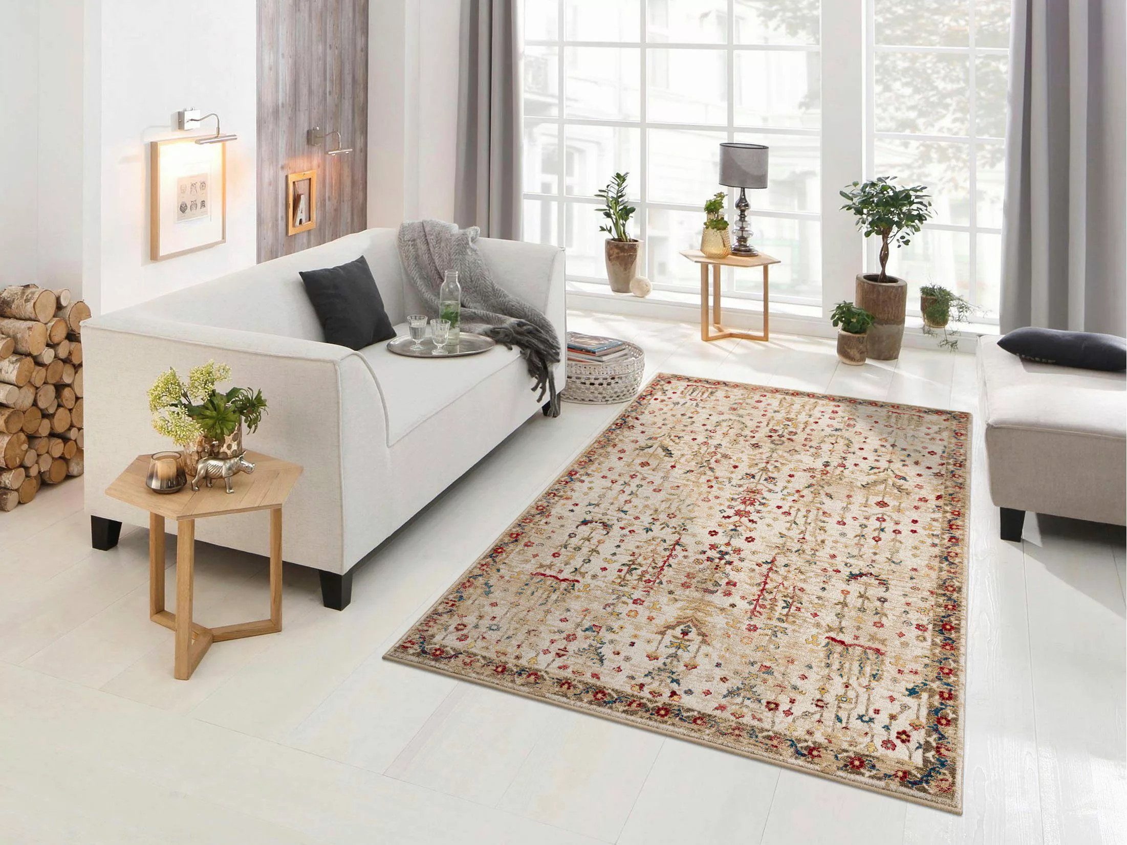 my home Teppich Clovis, rechteckig, Höhe: günstig online kaufen