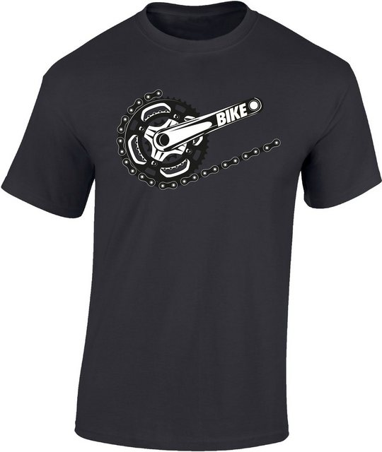 Baddery Print-Shirt Fahrrad T-Shirt : "Bike" - Mountainbike Shirt, hochwert günstig online kaufen