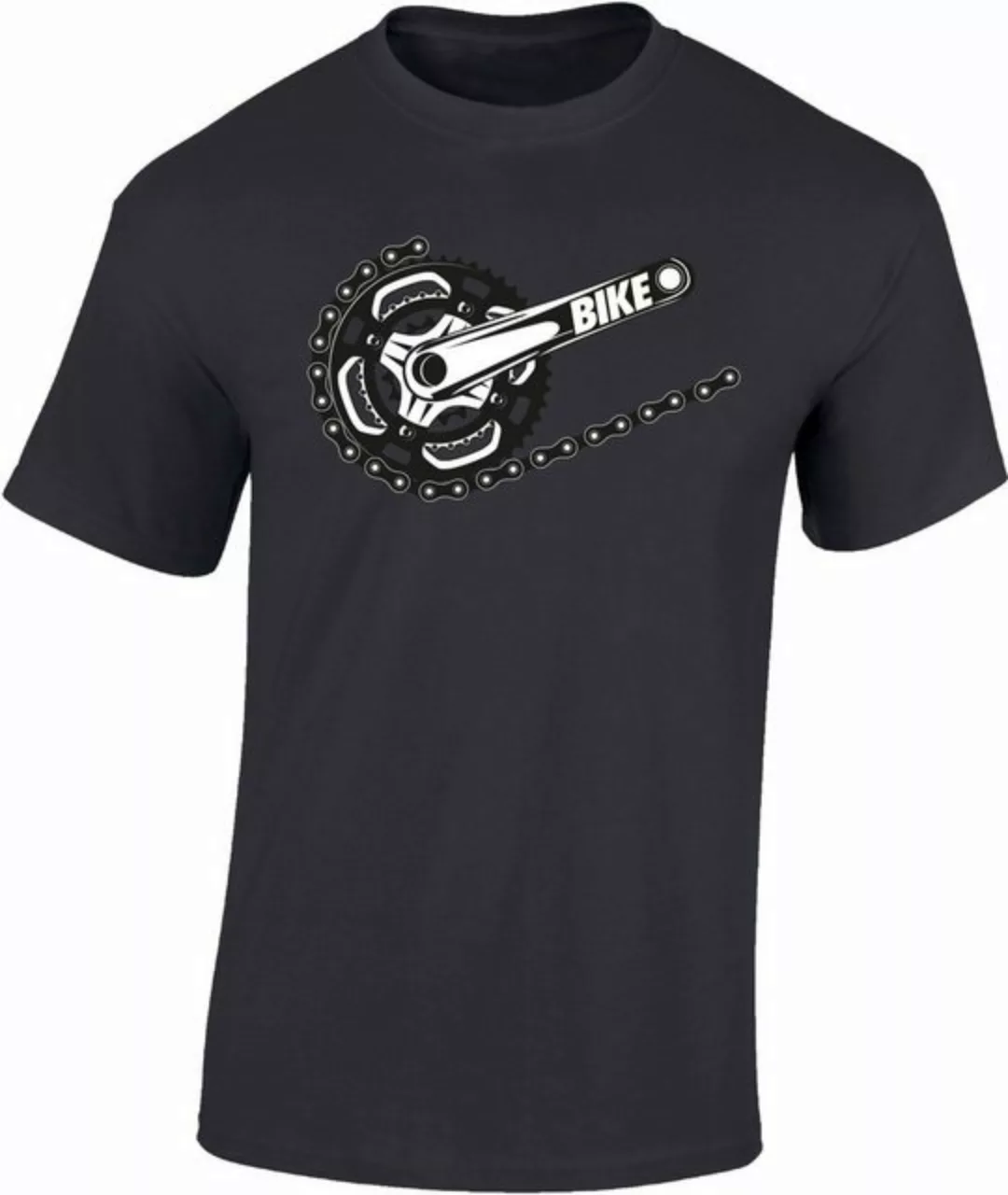Baddery Print-Shirt Fahrrad T-Shirt: "Bike" - Mountainbike Shirt, hochwerti günstig online kaufen