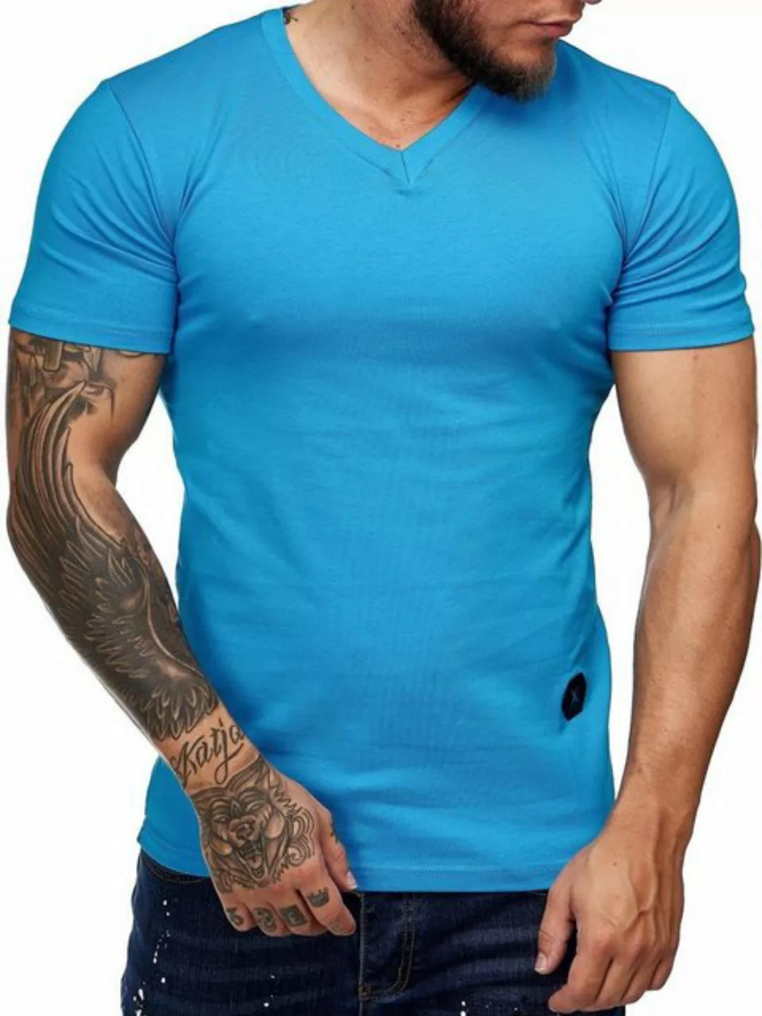 OneRedox T-Shirt 9031ST (Shirt Polo Kurzarmshirt Tee, 1-tlg) Fitness Freize günstig online kaufen