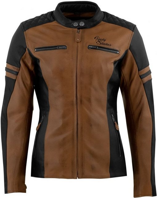 Rusty Stitches Motorradjacke Joyce Damen Motorrad Lederjacke günstig online kaufen