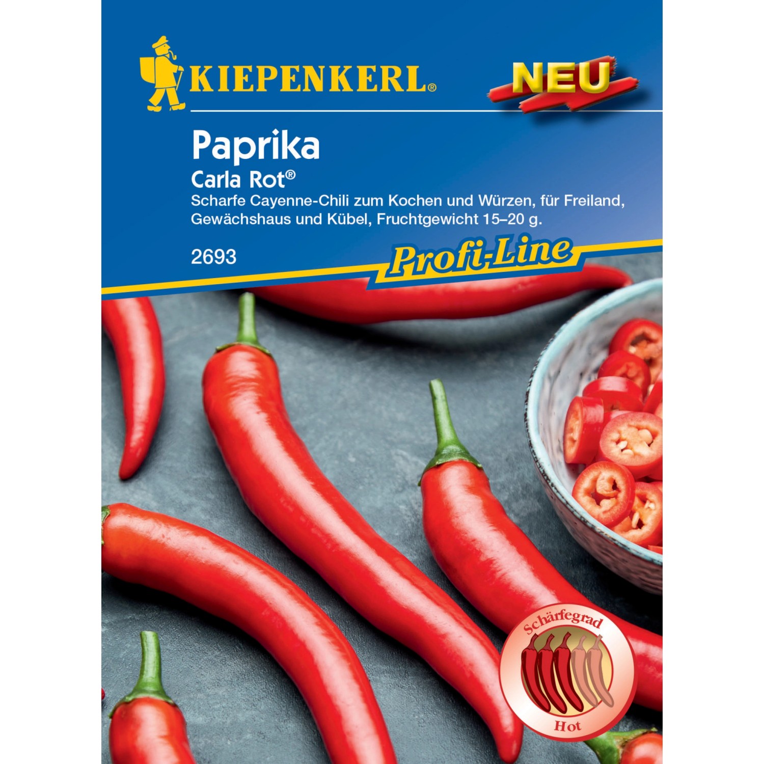 Kiepenkerl Profi-Line Chili-Paprika Carla Rot F1-Hybride günstig online kaufen