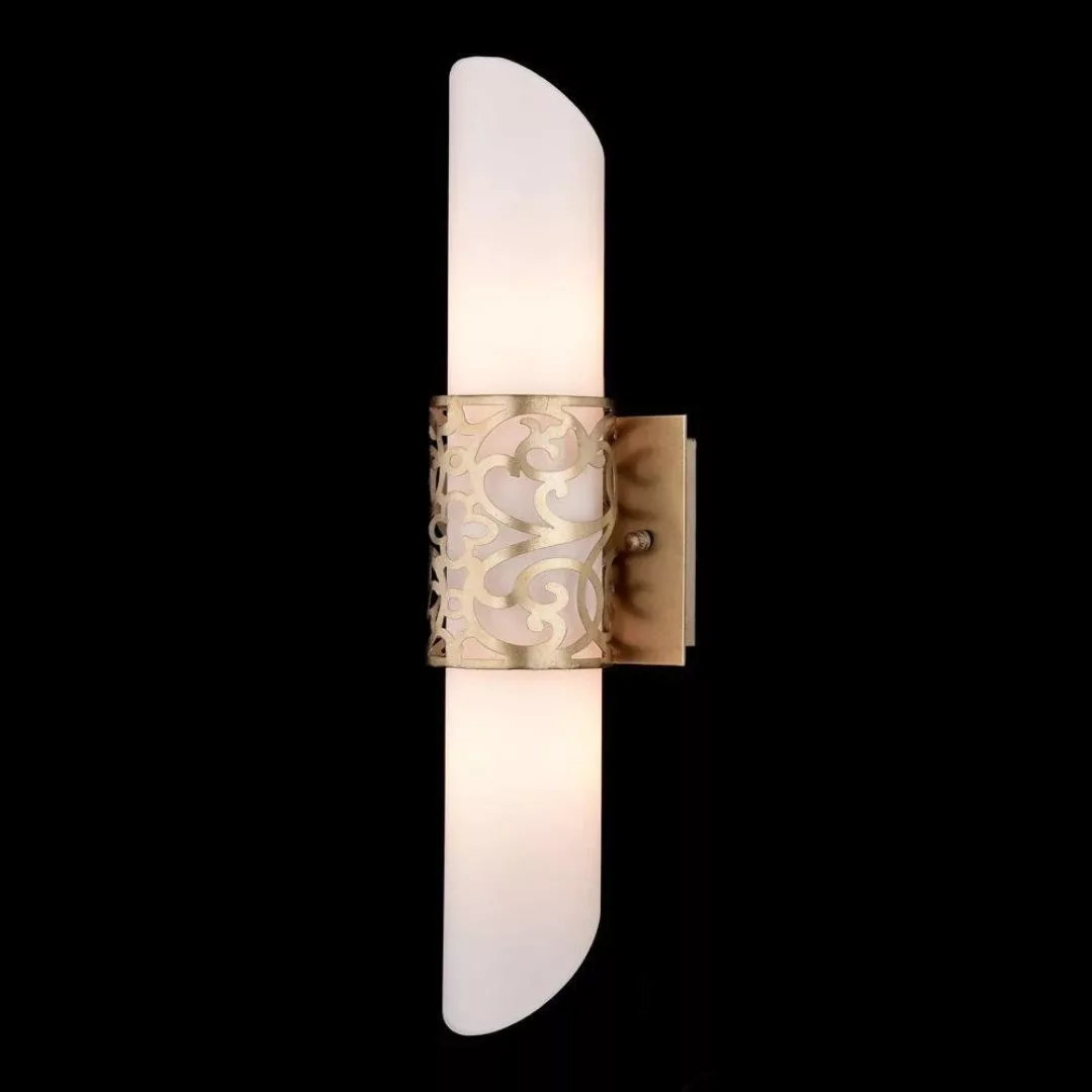 Röhrenförmige Glas-Wandleuchte Venera - gold günstig online kaufen