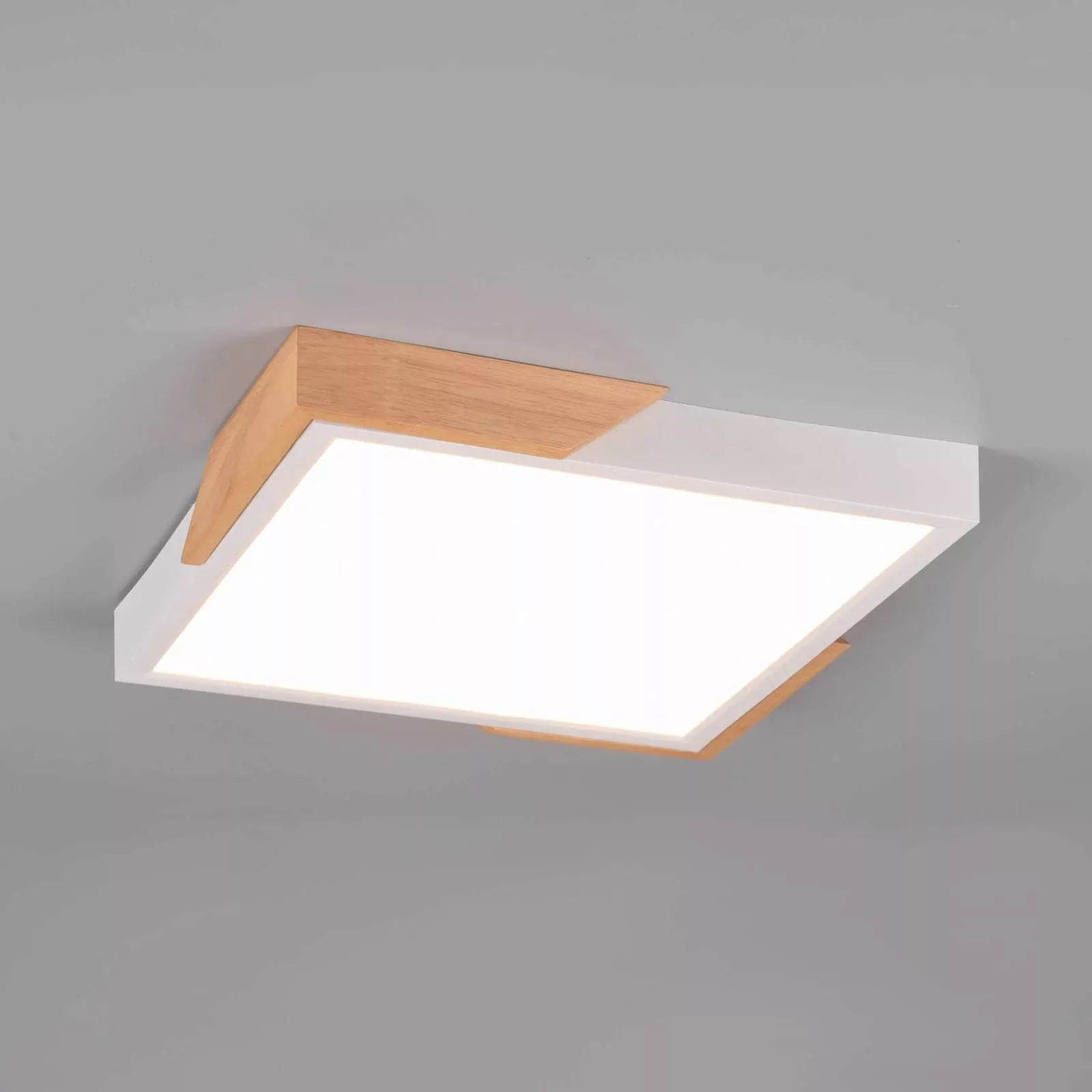 LED-Deckenlampe Meta, 31,5x31,5cm, 3.000K, weiß günstig online kaufen