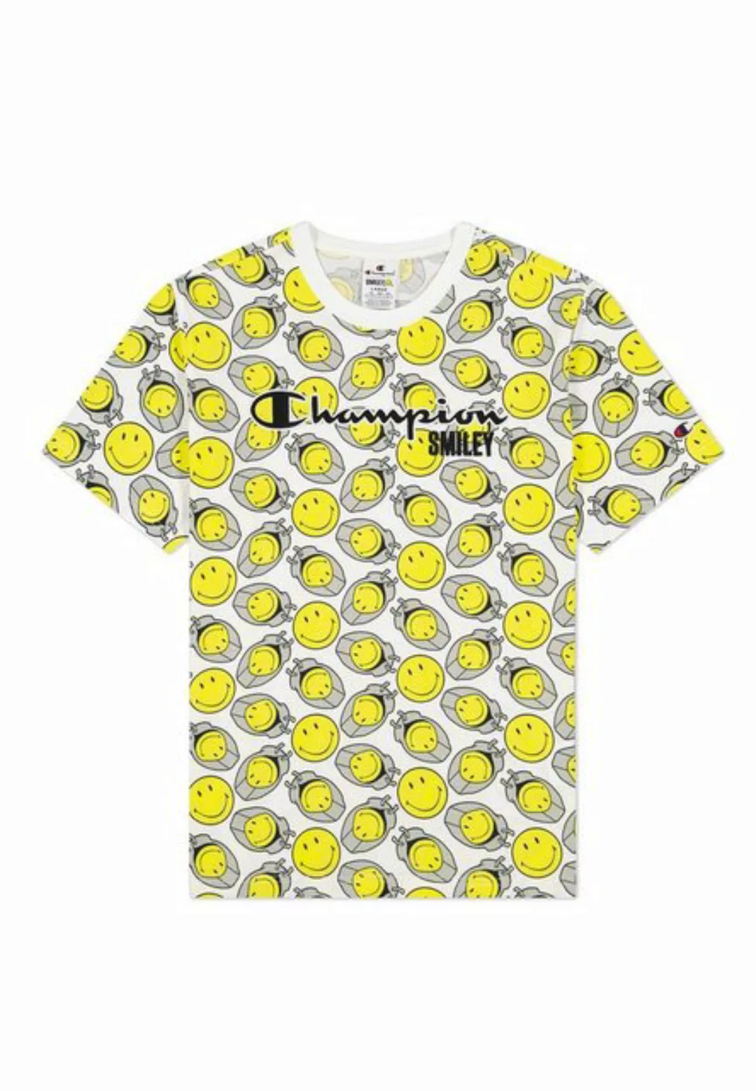 Champion T-Shirt Champion Herren T-Shirt 218223 WL001 WHT ALLOVER Weiß günstig online kaufen