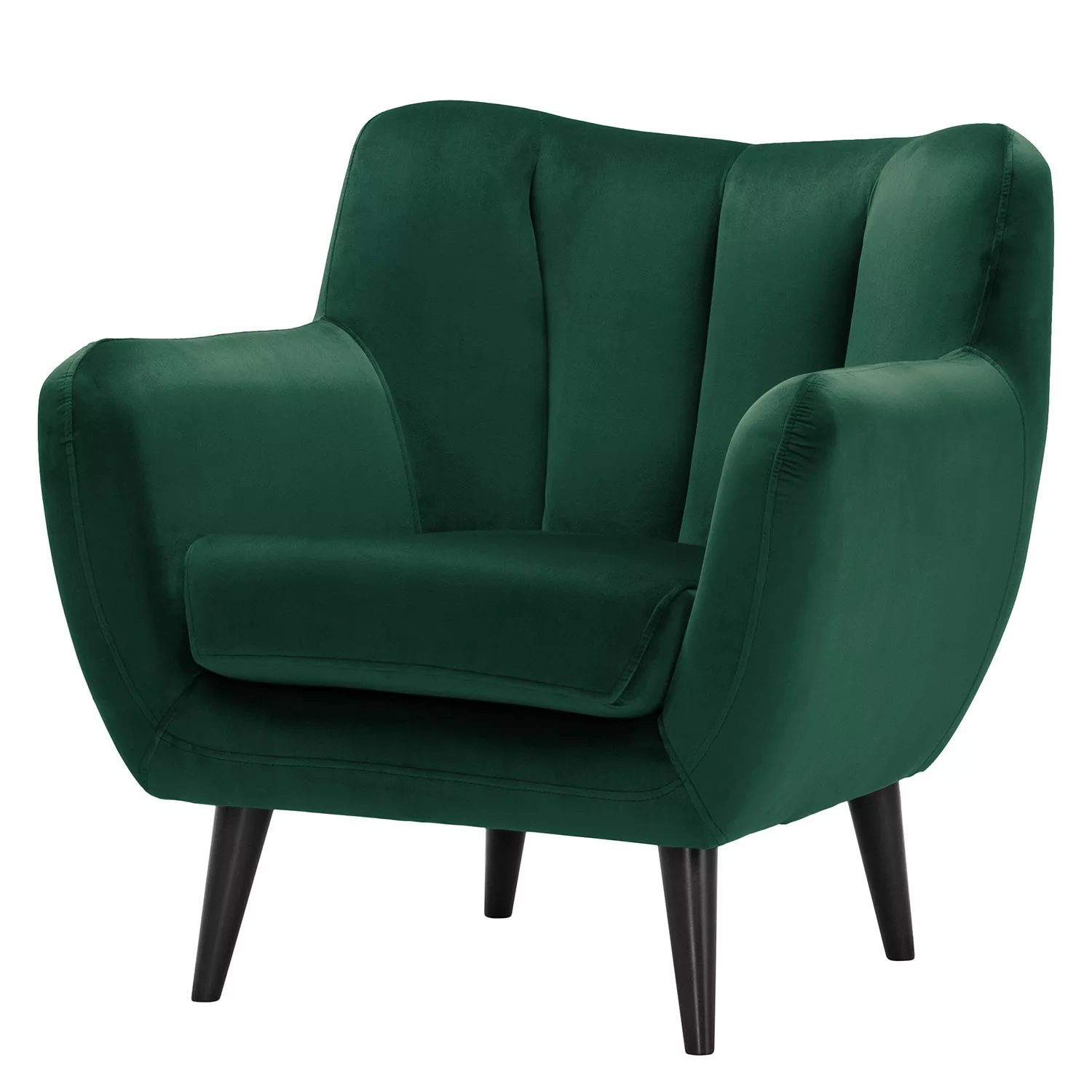 home24 Norrwood Sessel Polva I Antikgrün Samt 84x82x81 cm (BxHxT) günstig online kaufen