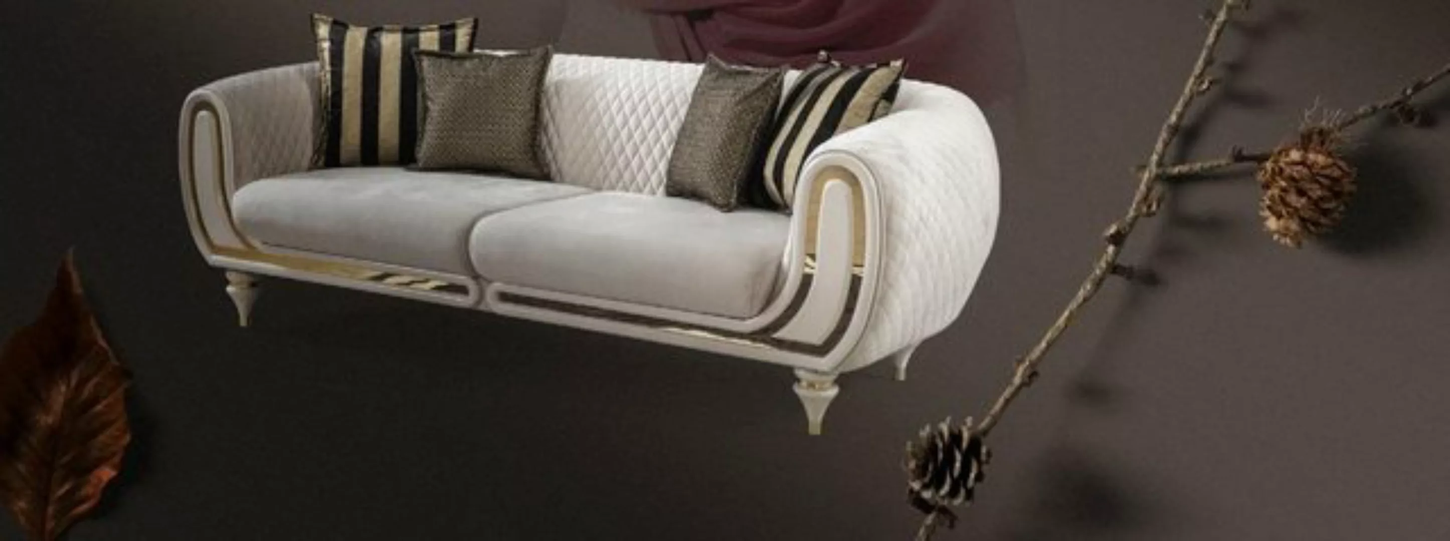 JVmoebel Sofa Sofa Möbel Dreisitzer Sofas italienischer Stil Textil Luxus P günstig online kaufen