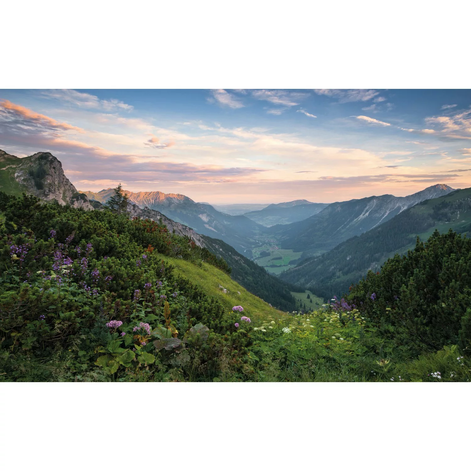 KOMAR Vlies Fototapete - Naturpark Allgäuer Hochalpen - Größe 450 x 280 cm günstig online kaufen
