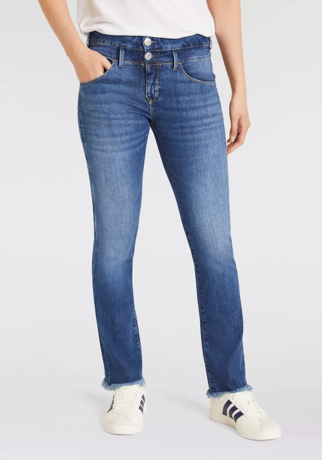 Herrlicher Bootcut-Jeans "Jeans Baby Cropped Org Dnm", in cropped Länge mit günstig online kaufen