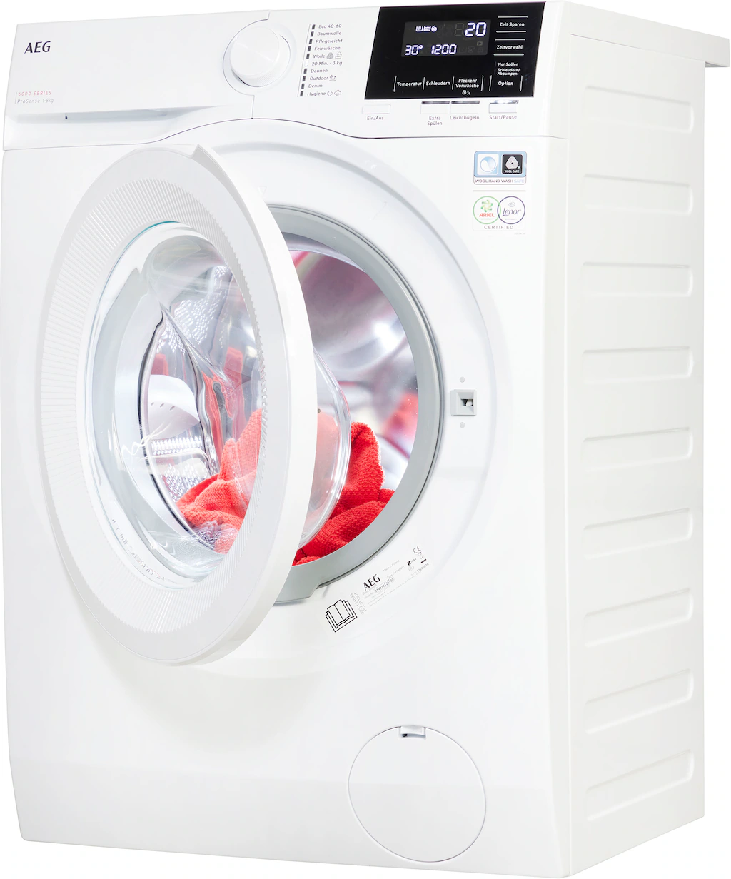 AEG Waschmaschine »LR6A668«, 6000, LR6A668, 8 kg, 1600 U/min, ProSense® Men günstig online kaufen