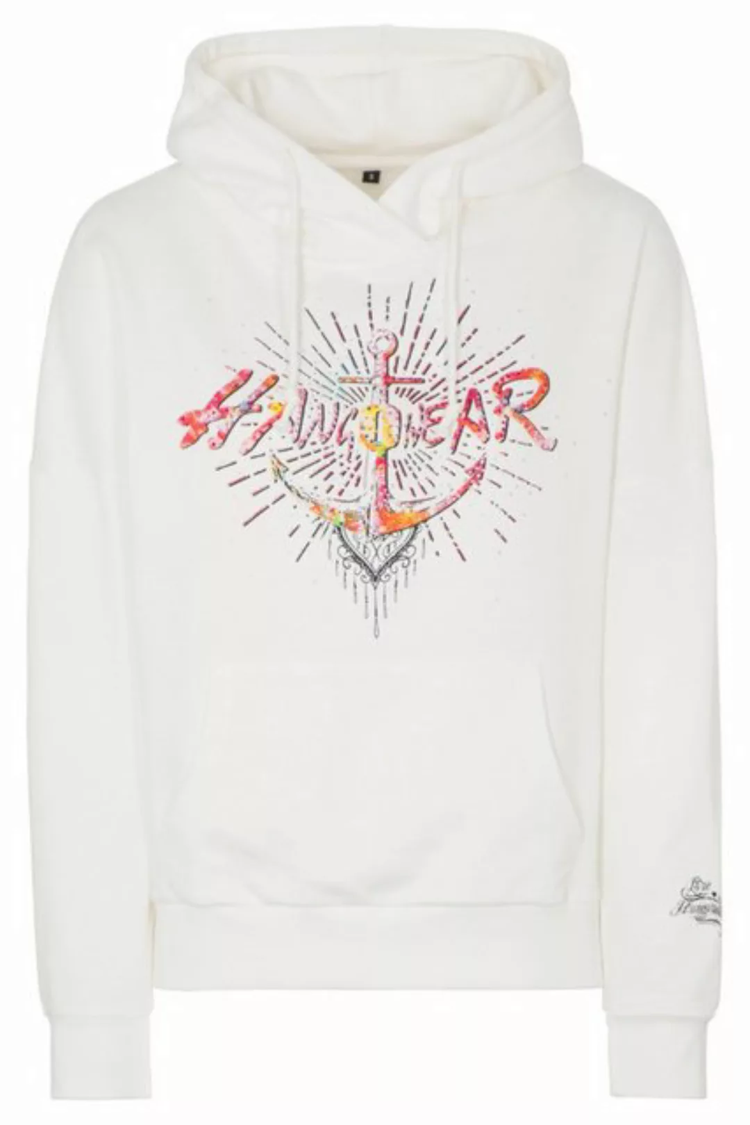 Hangowear Rundhalspullover Hoodie Damen - LOGO MANDALA - ecru günstig online kaufen