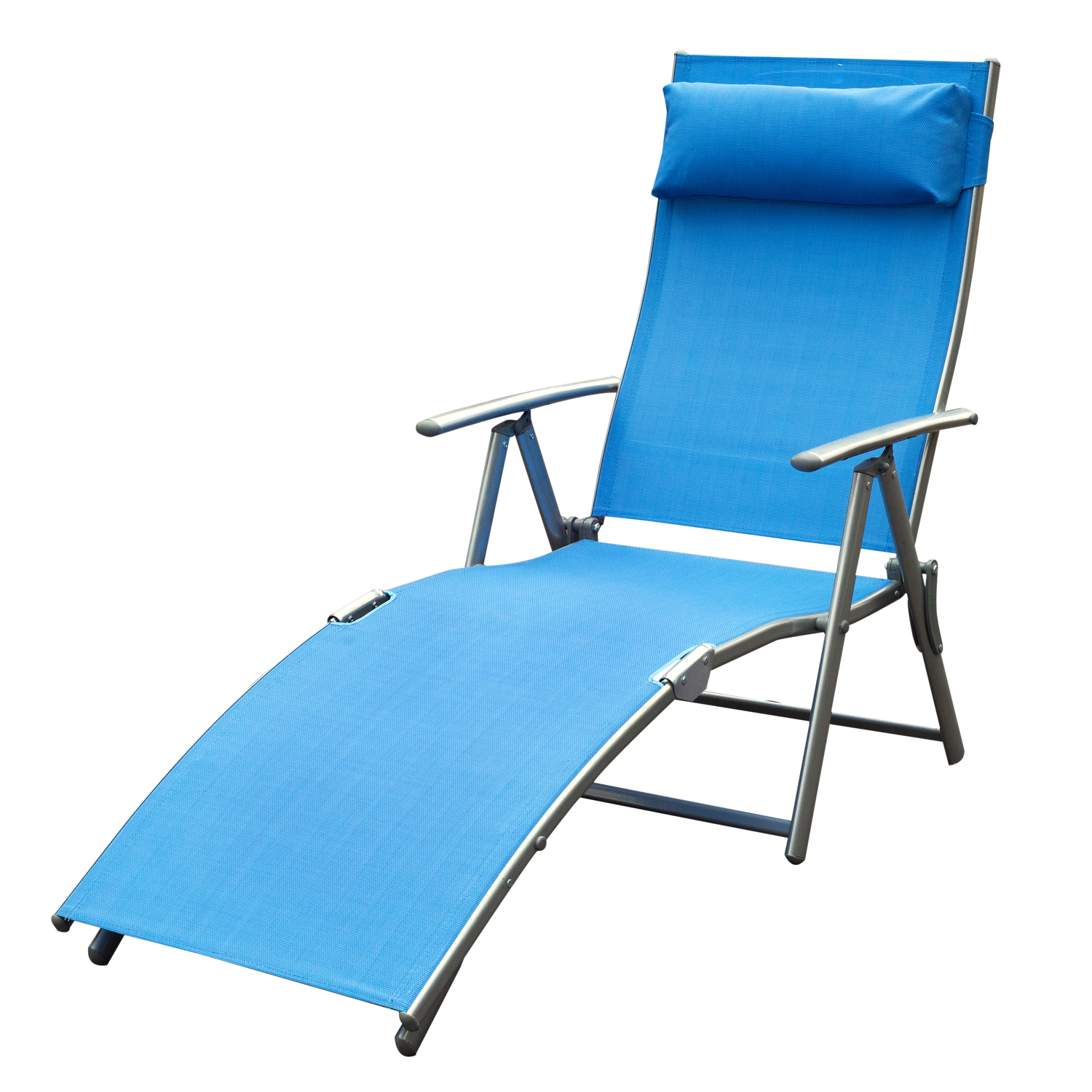 Outsunny Sonnenliege Liegestuhl Sonnenbett Klappbarer Relaxsessel mit mehrf günstig online kaufen