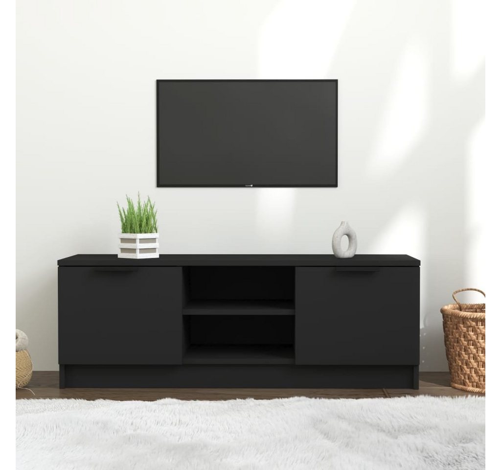 furnicato TV-Schrank Schwarz 102x35x36,5 cm Holzwerkstoff günstig online kaufen