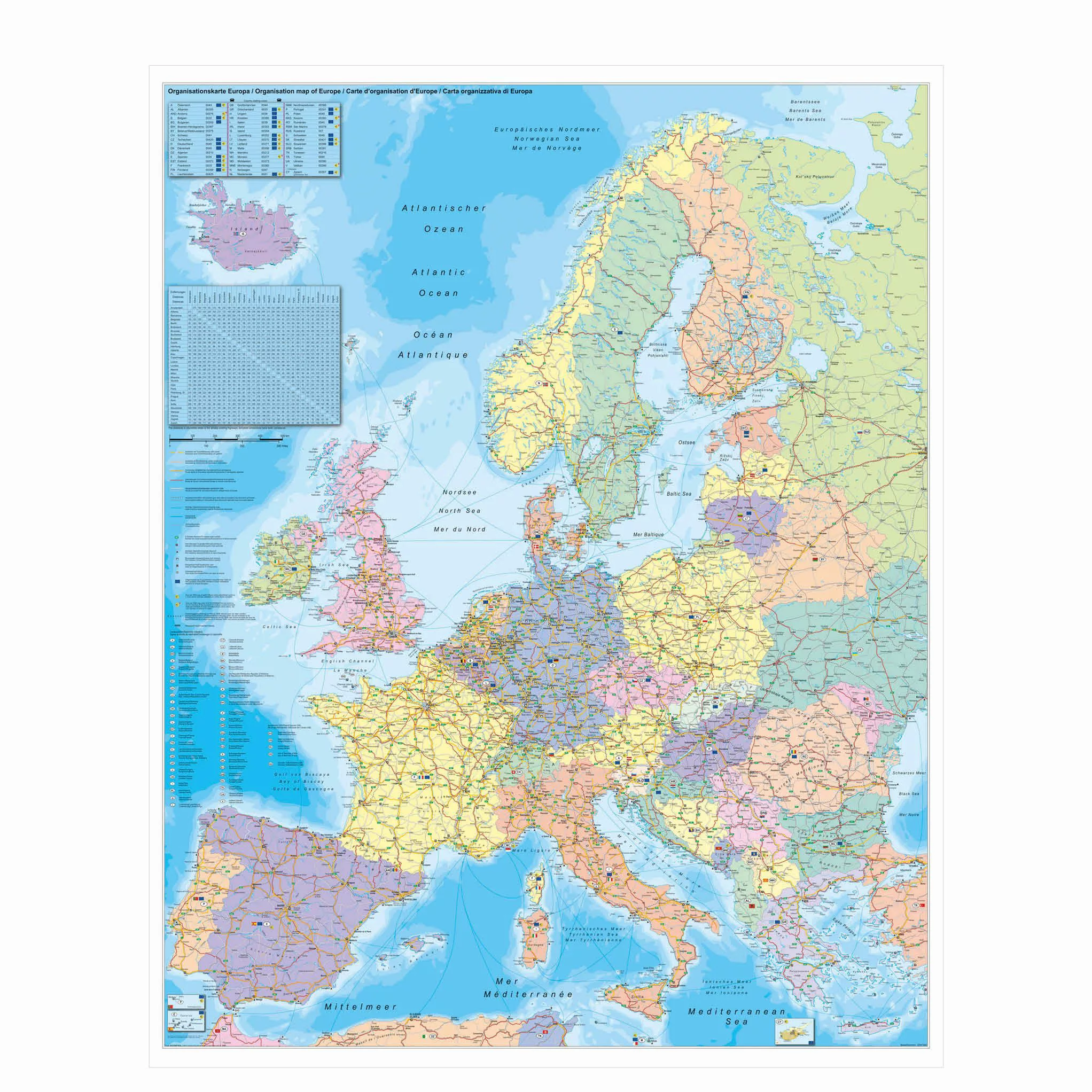 STIEFEL Pinnwand Europa Organisationskarte zum Pinnen günstig online kaufen