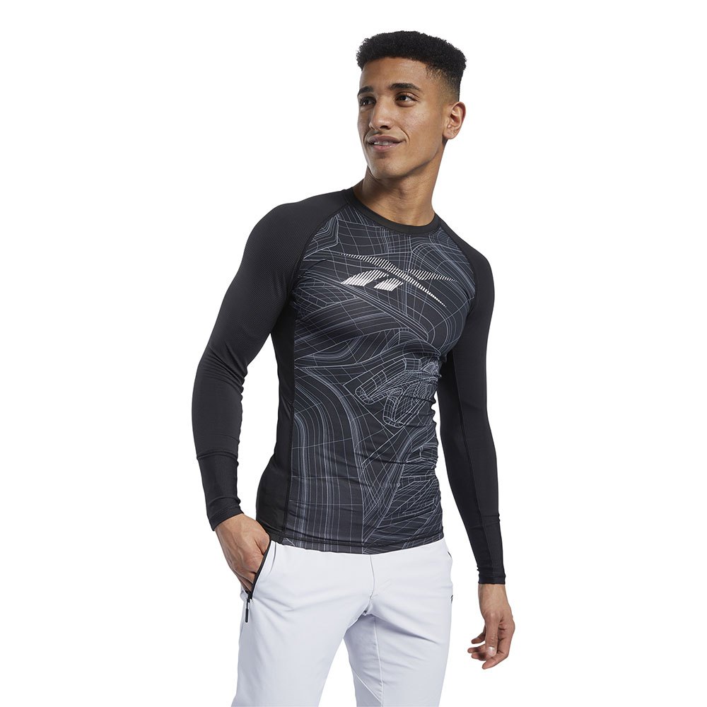 Reebok Training Supply Aop Compression Langarm-t-shirt M Black günstig online kaufen