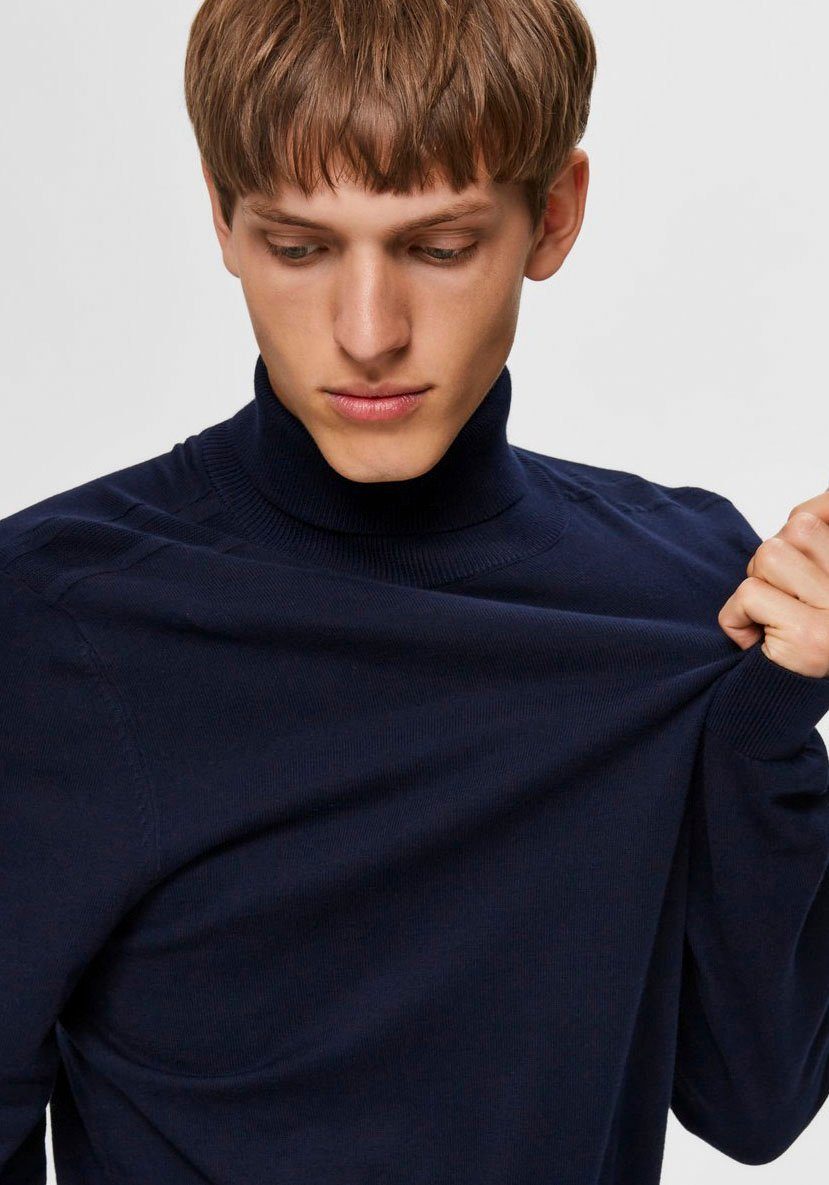 SELECTED HOMME Rollkragenpullover SLHBERG ROLL NECK günstig online kaufen