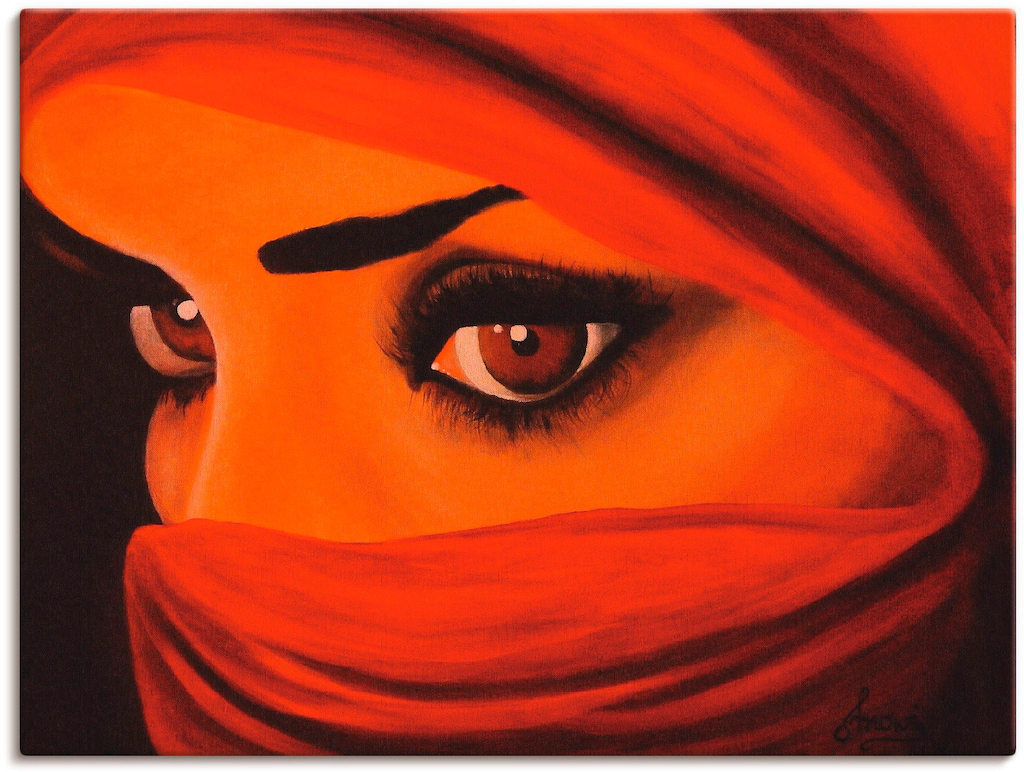 Artland Wandbild "Tuareg-Die von Gott Verlassene", Frau, (1 St.), als Leinw günstig online kaufen