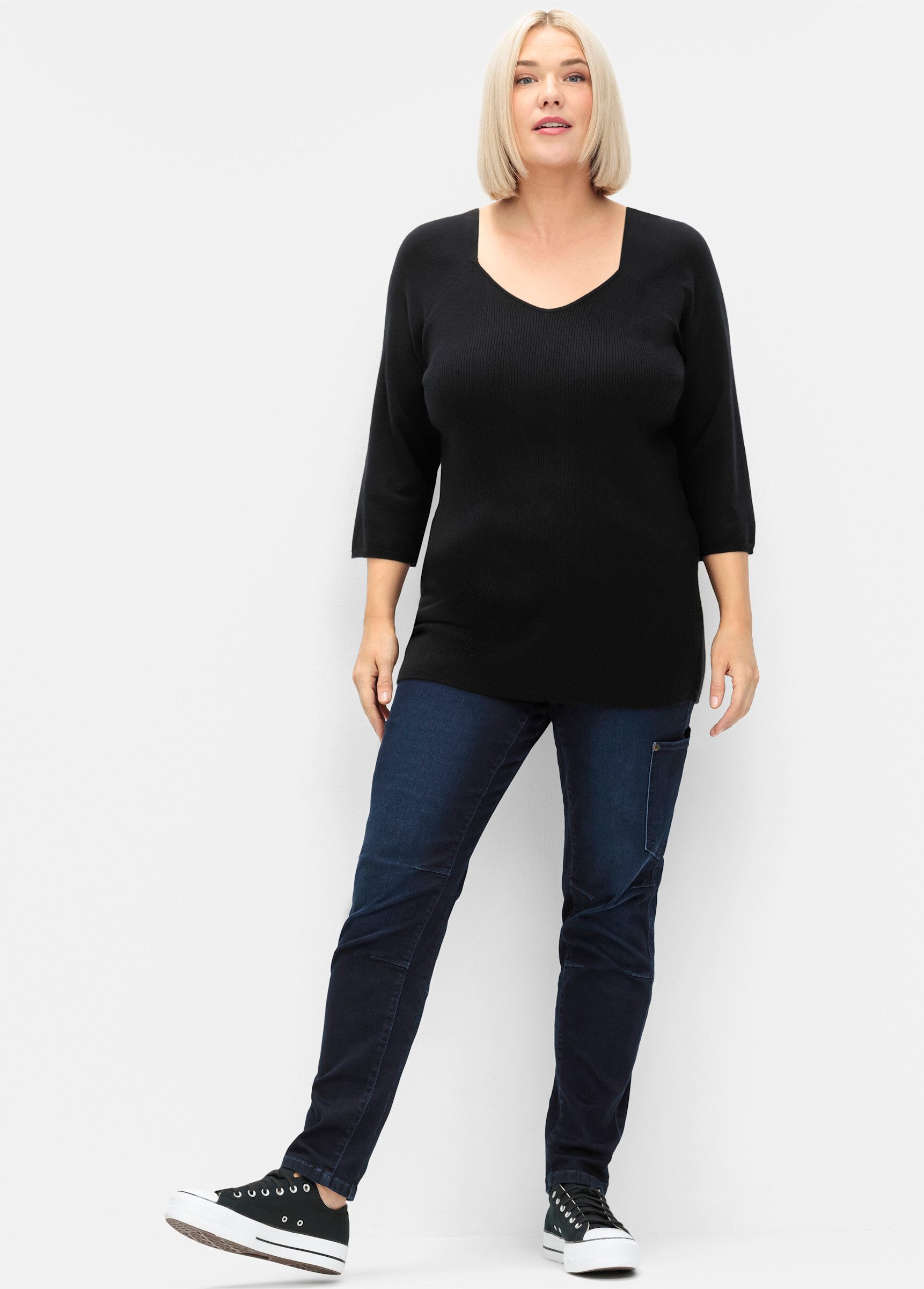 Sheego Strickpullover Pullover günstig online kaufen