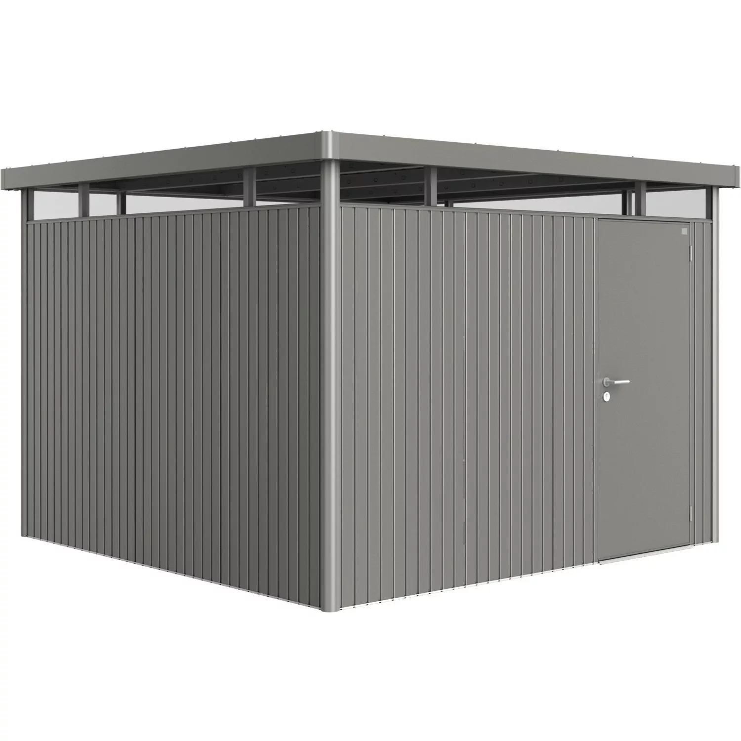 Biohort Metall-Gerätehaus HighLine Gr. H6 Quarzgrau-Metallic  8,5 m² Standa günstig online kaufen