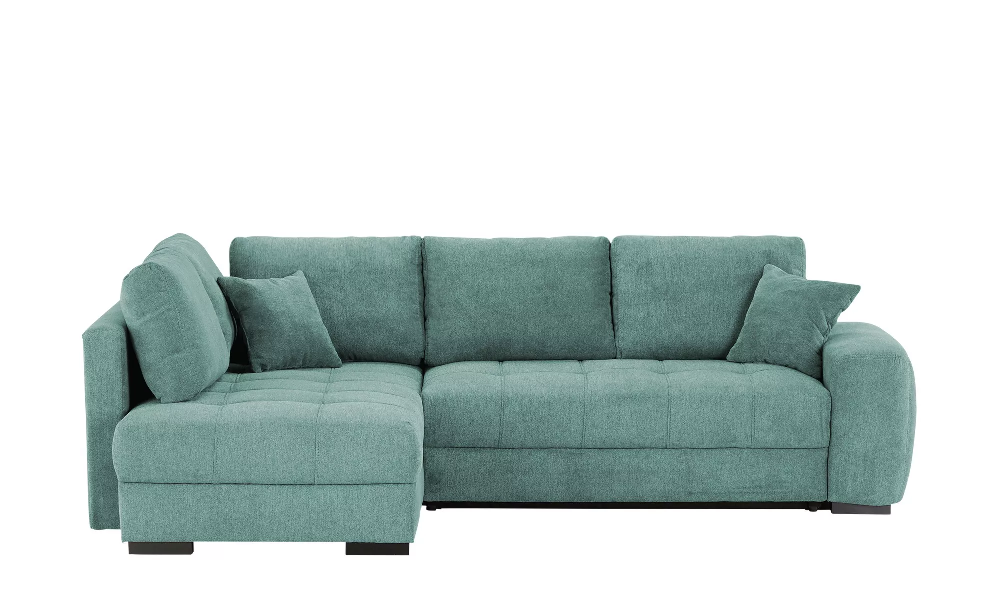 Ecksofa  Mykonos de Luxe ¦ türkis/petrol ¦ Maße (cm): B: 269 H: 90 T: 179 P günstig online kaufen