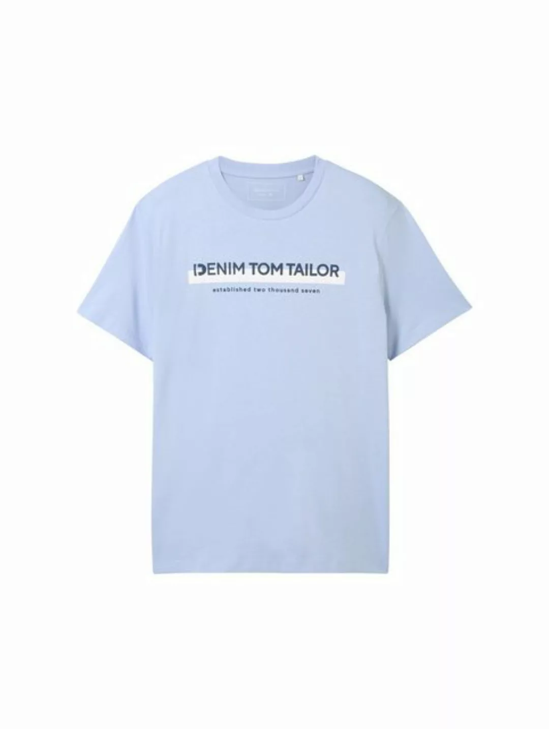 TOM TAILOR Denim T-Shirt mit Logofrontprint günstig online kaufen